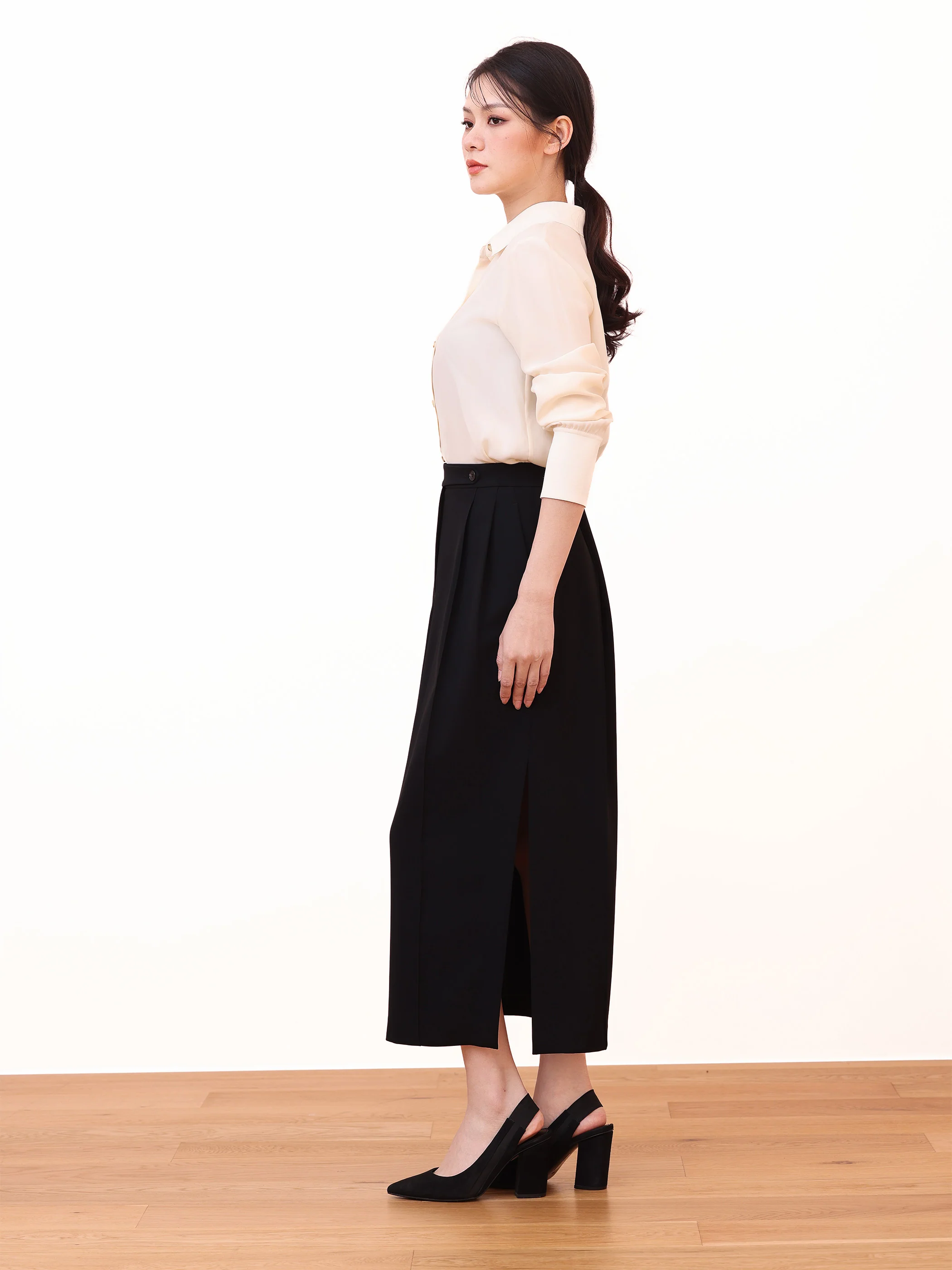 SIDE SLIT MAXI SKIRT - Image 3