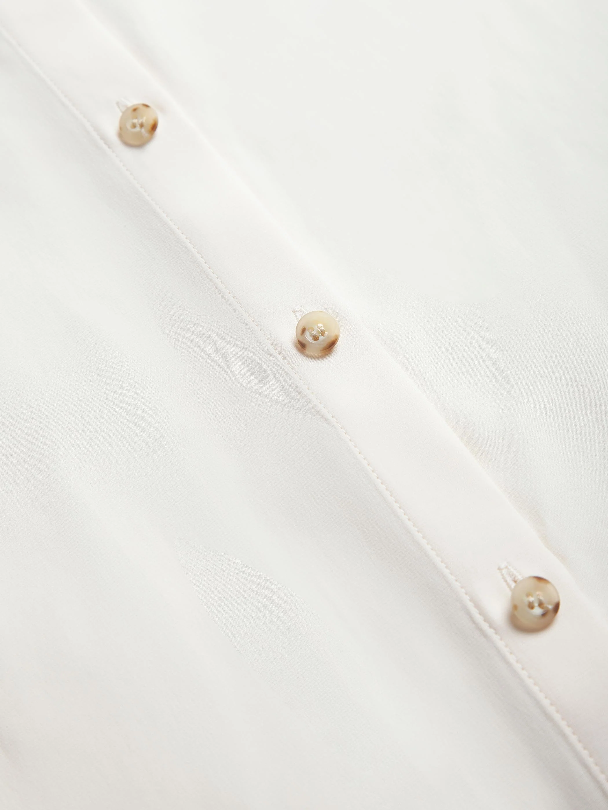 SILK BUTTONED DOWN BLOUSE WITH ELASTIC SLEEVE DETAIL - Image 9