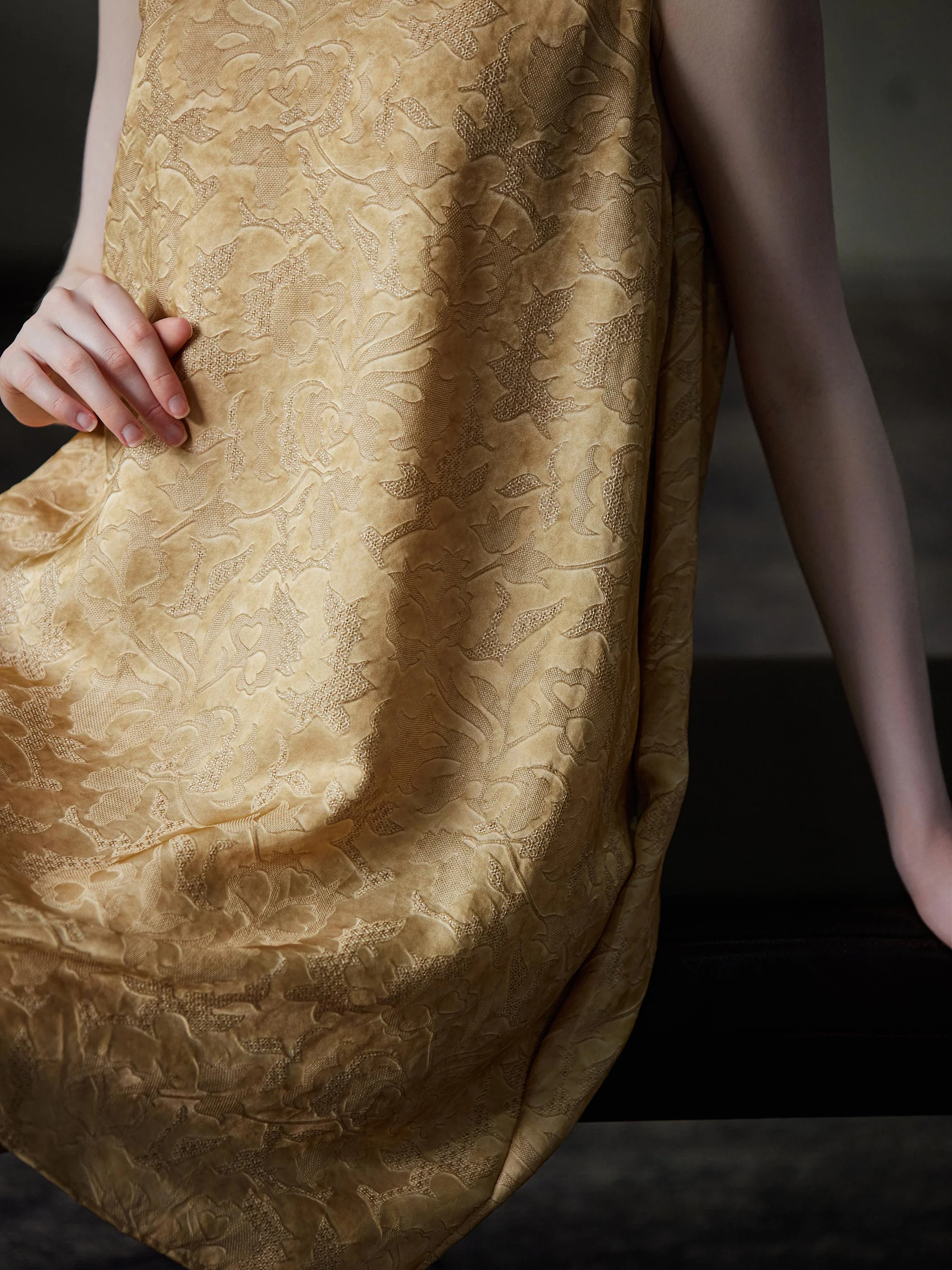 SILK JACQUARD FABRIC DRESS - Image 5