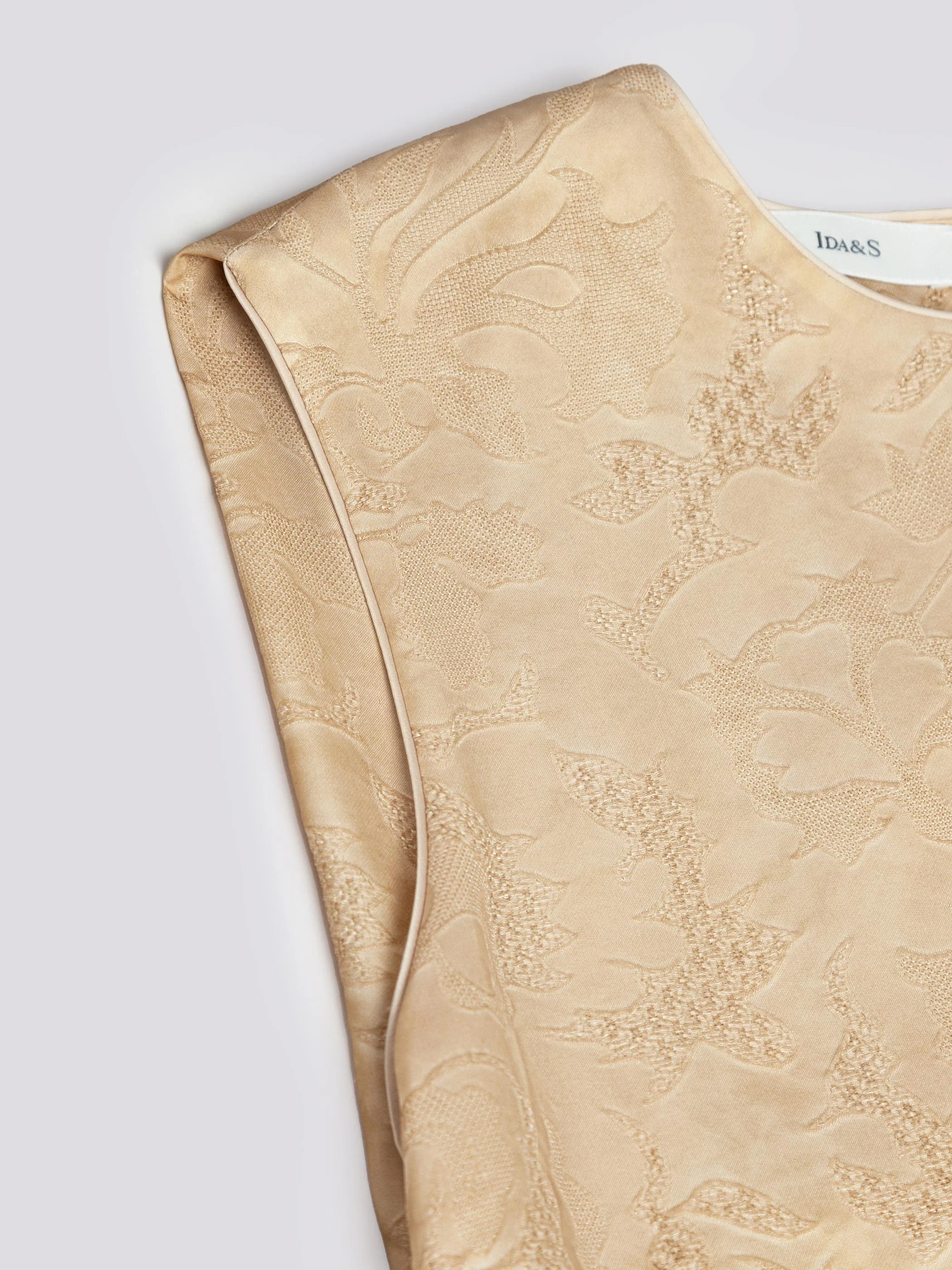 SILK JACQUARD FABRIC DRESS - Image 9