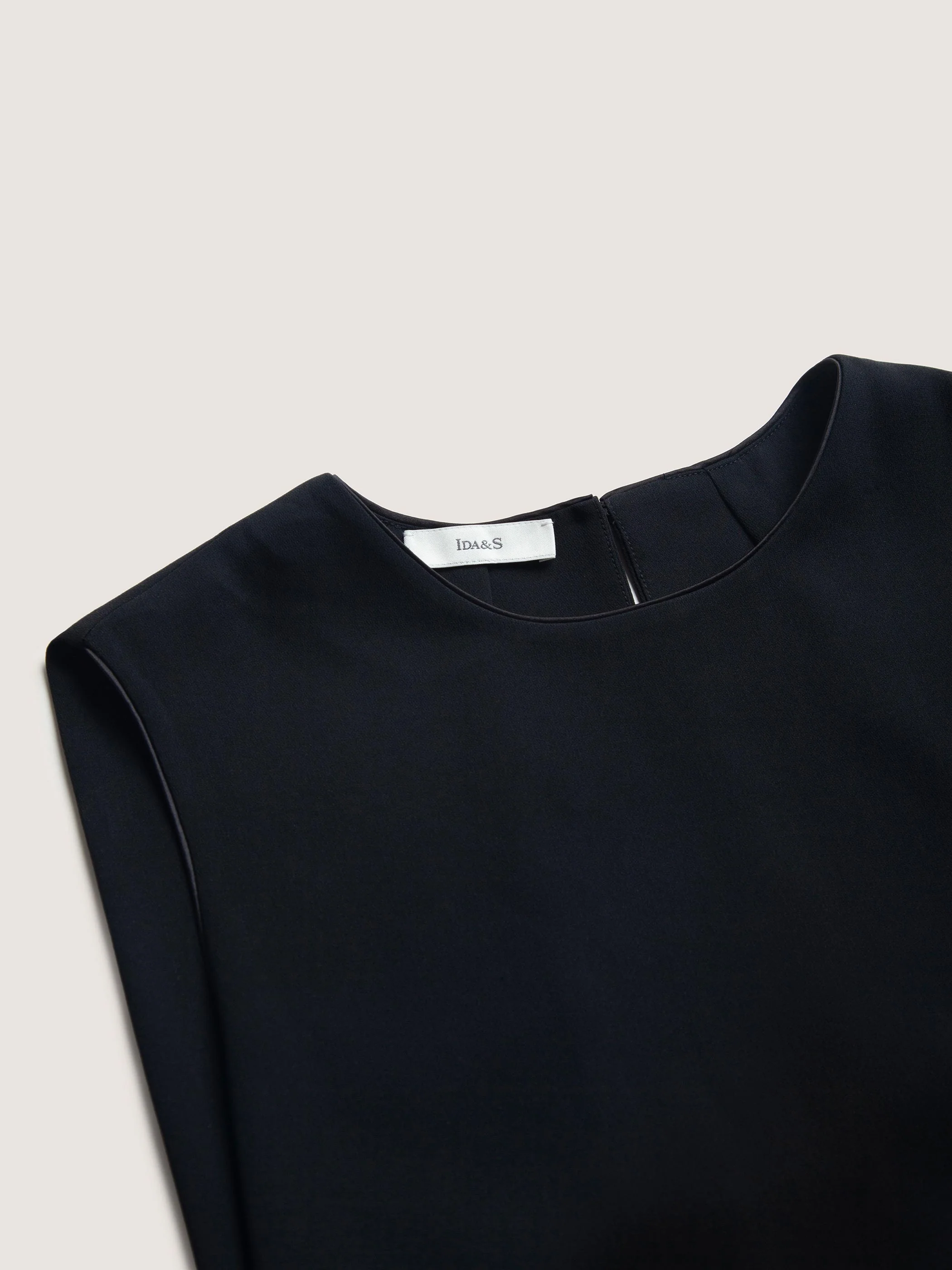 SLEEVELESS CREW NECK DRESS WITH BACK PANEL DETAIL - Image 6