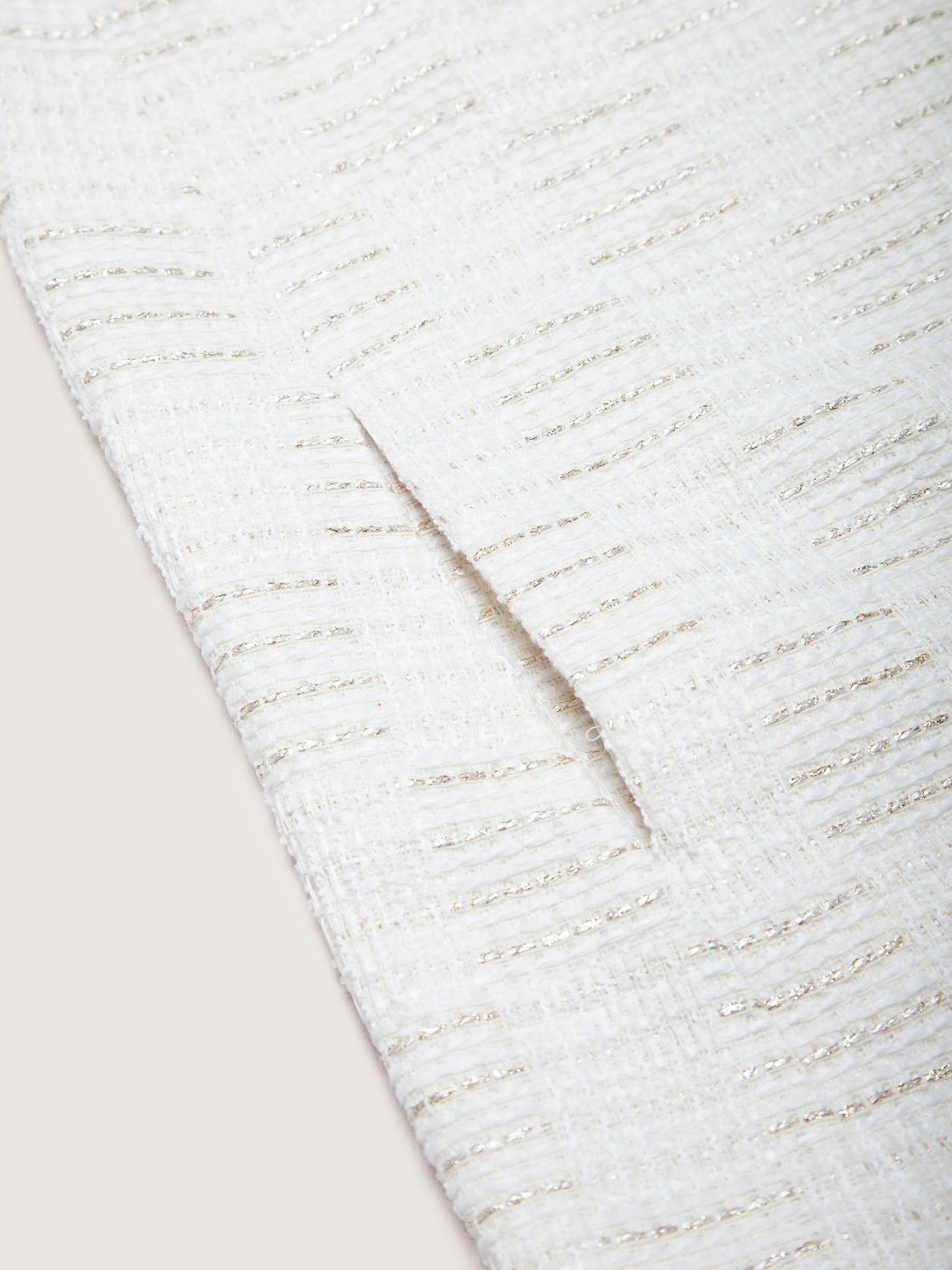 SLEEVELESS TWEED DRESS WITH FRINGE DETAIL - Image 11
