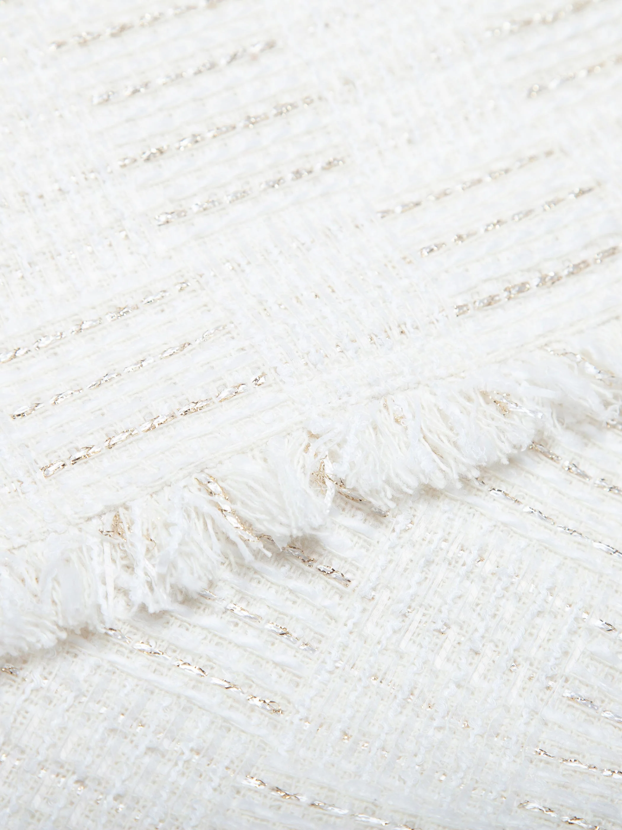 SLEEVELESS TWEED DRESS WITH FRINGE DETAIL - Image 12