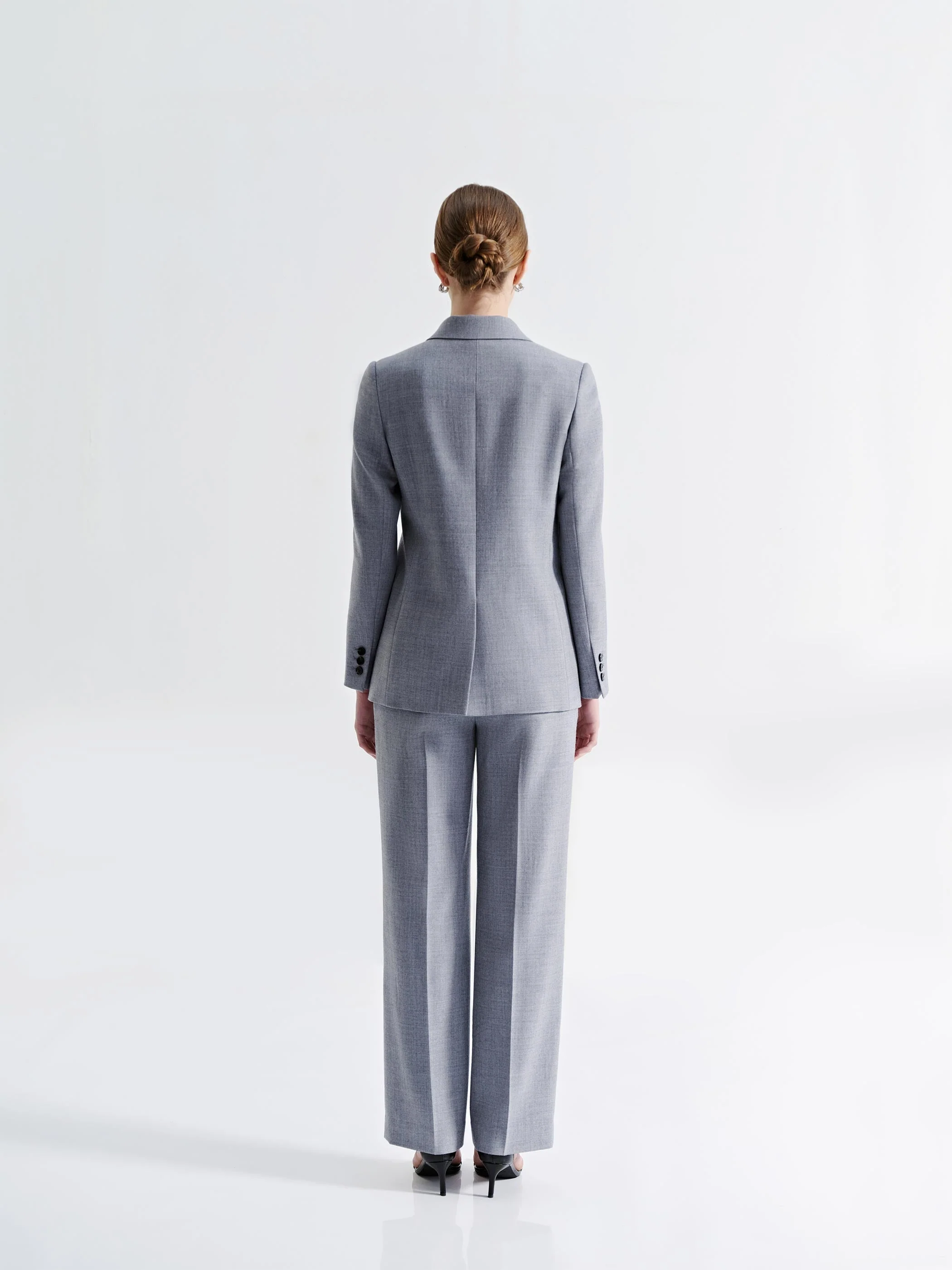 SOFIA DOUBLE BREASTED WOOL BLAZER - Image 3