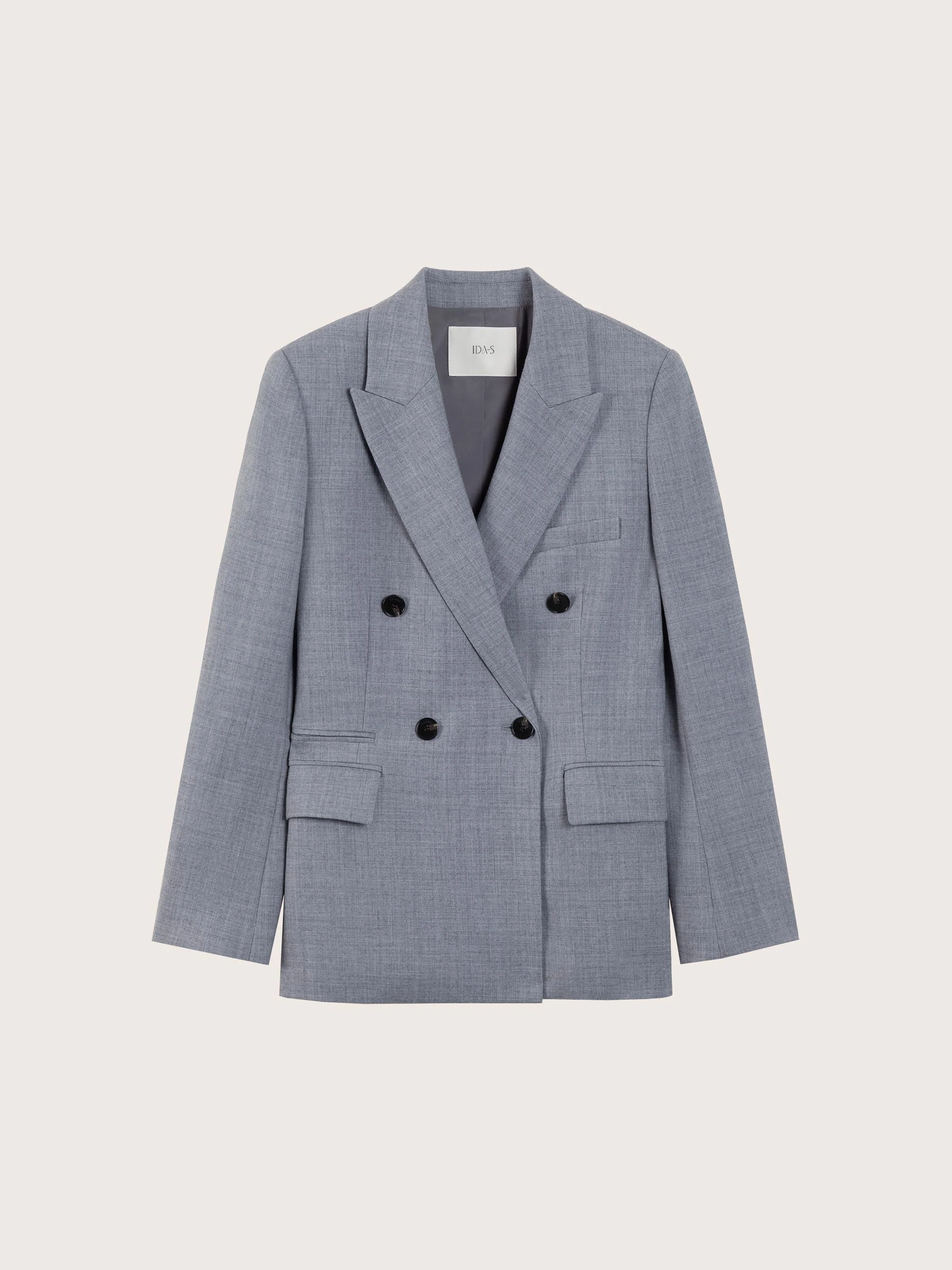 SOFIA DOUBLE BREASTED WOOL BLAZER - Image 7