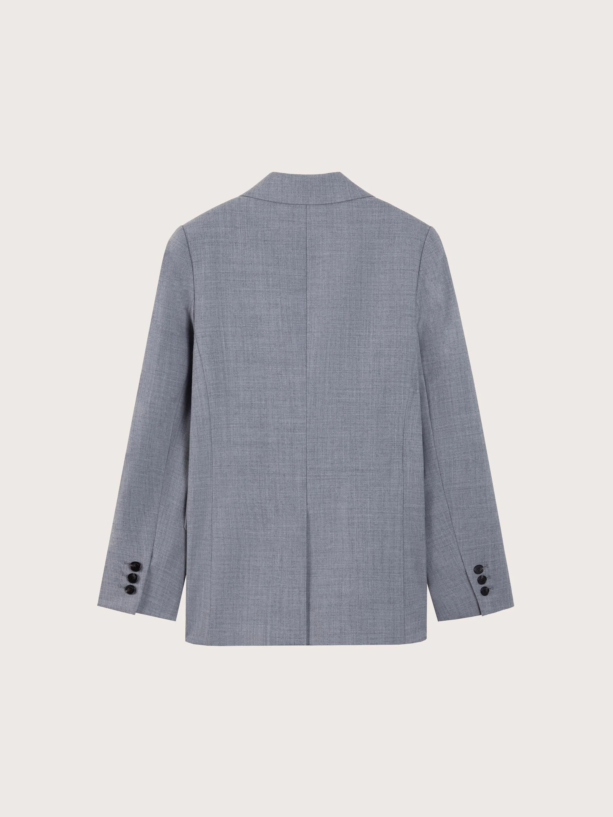 SOFIA DOUBLE BREASTED WOOL BLAZER - Image 8