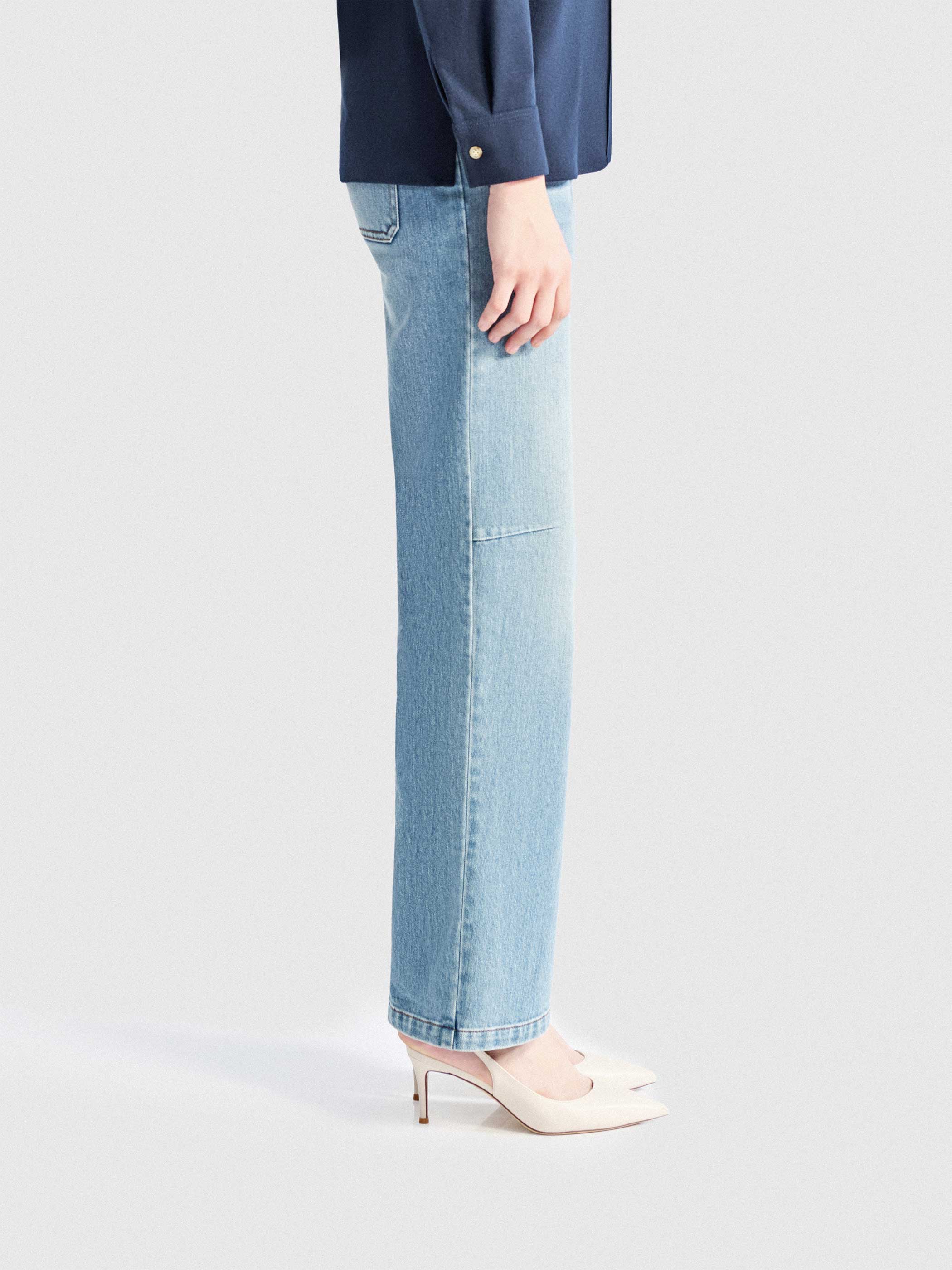 SOLEIL HIGH WAISTED STRAIGHT DENIM - Image 4