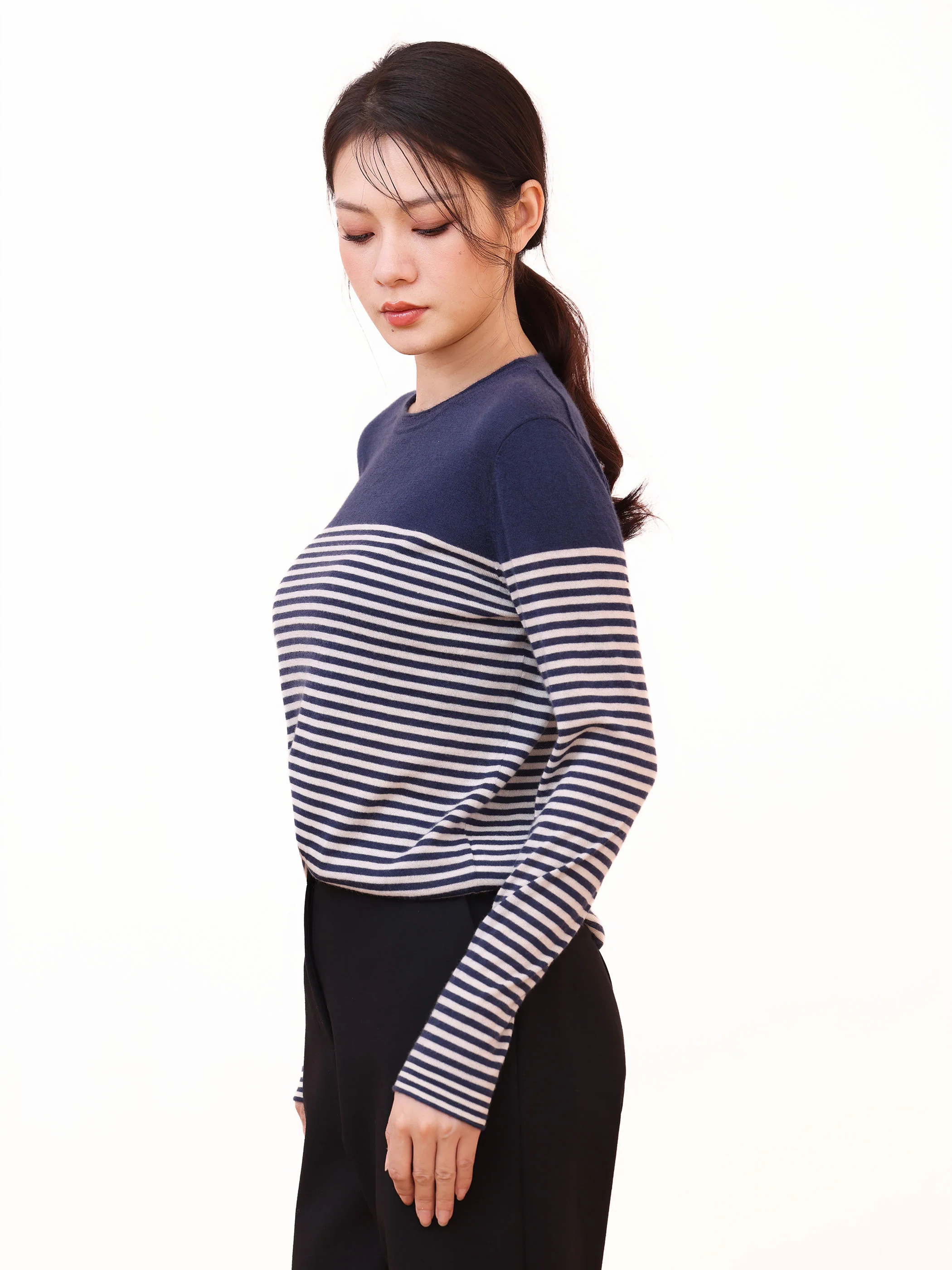 SUPER LIGHTWEIGHT CASHEMERE KNIT TOP - Image 5
