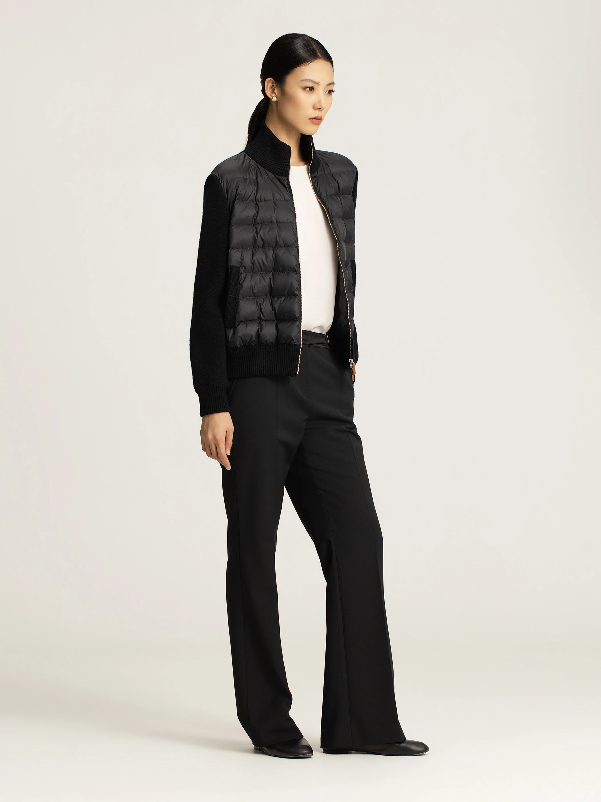 Sutton Nylon Knit Bomber - Image 3