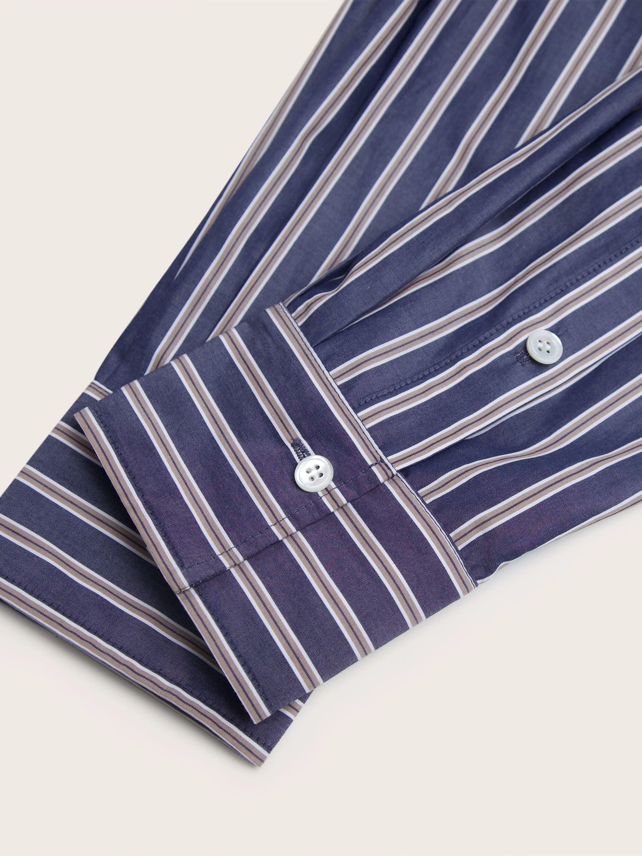 Sybil Striped Cotton Button Down Top - Image 12