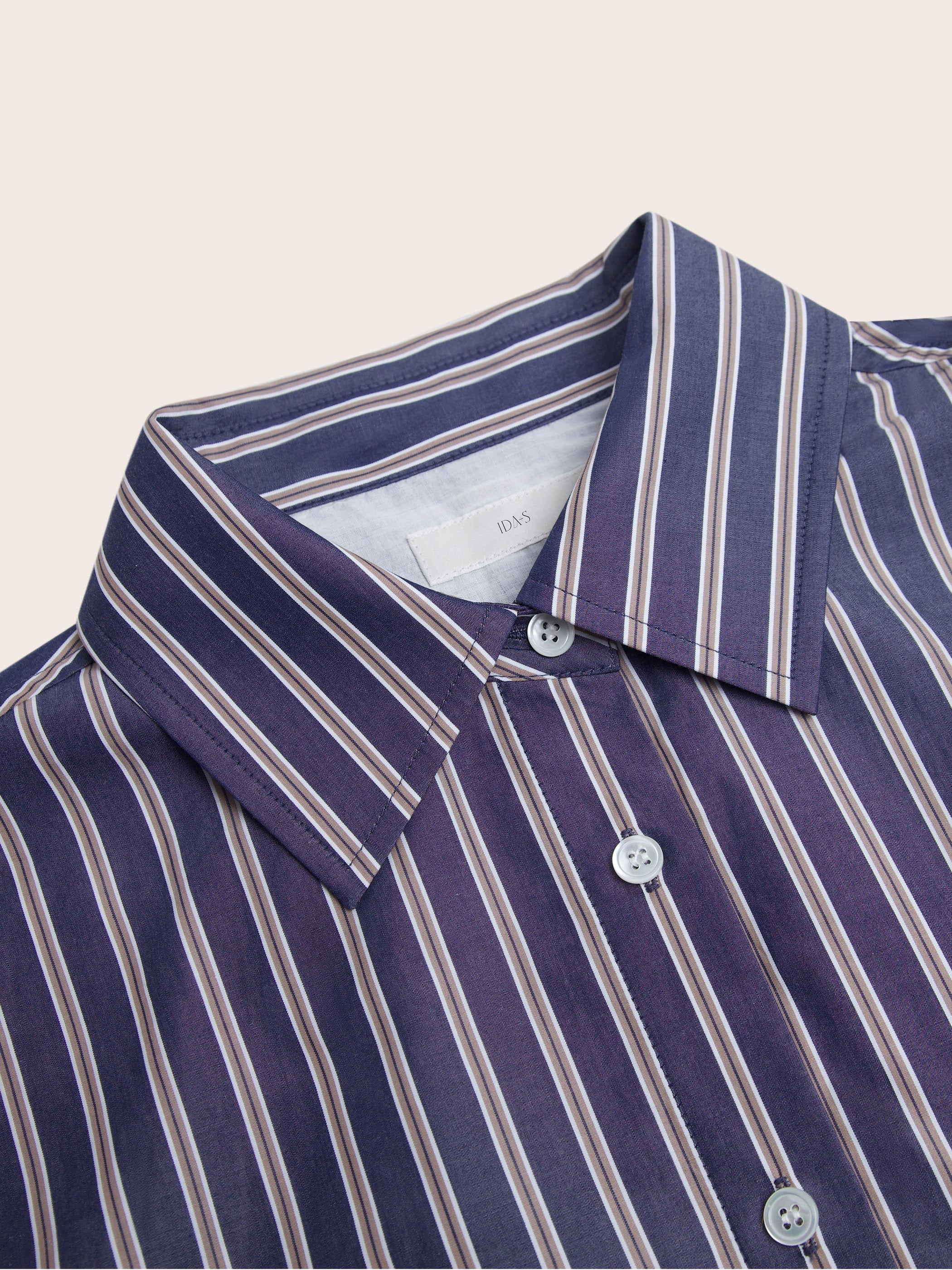 Sybil Striped Cotton Button Down Top - Image 7