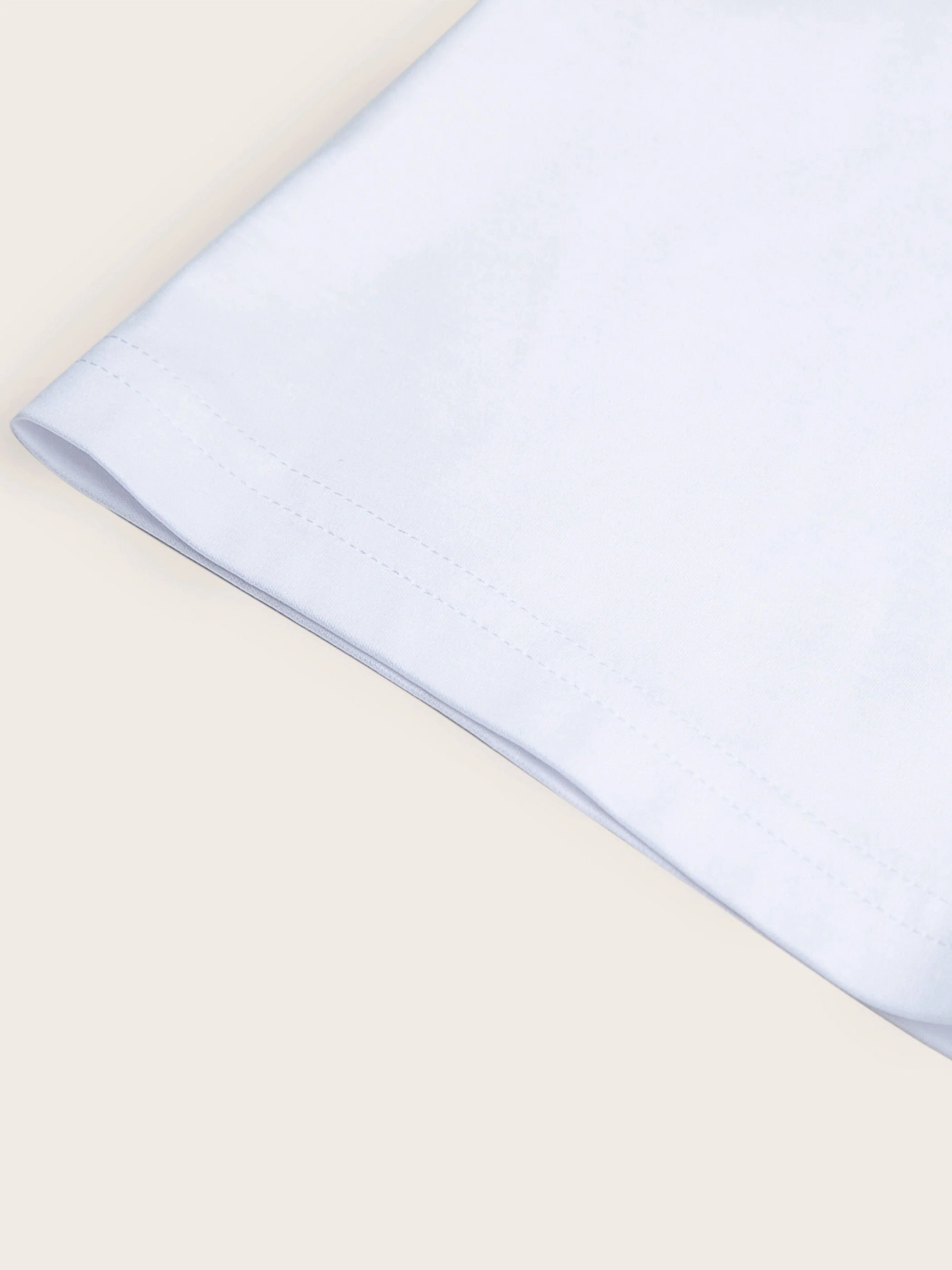 Sylvia Cotton/Silk White T-Shirt - Image 10