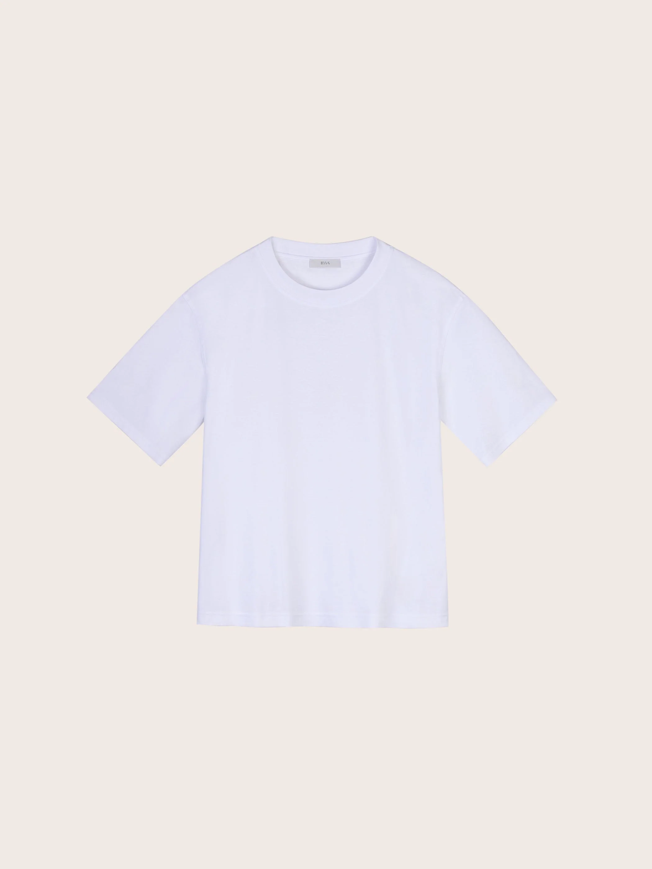 Sylvia Cotton/Silk White T-Shirt - Image 6