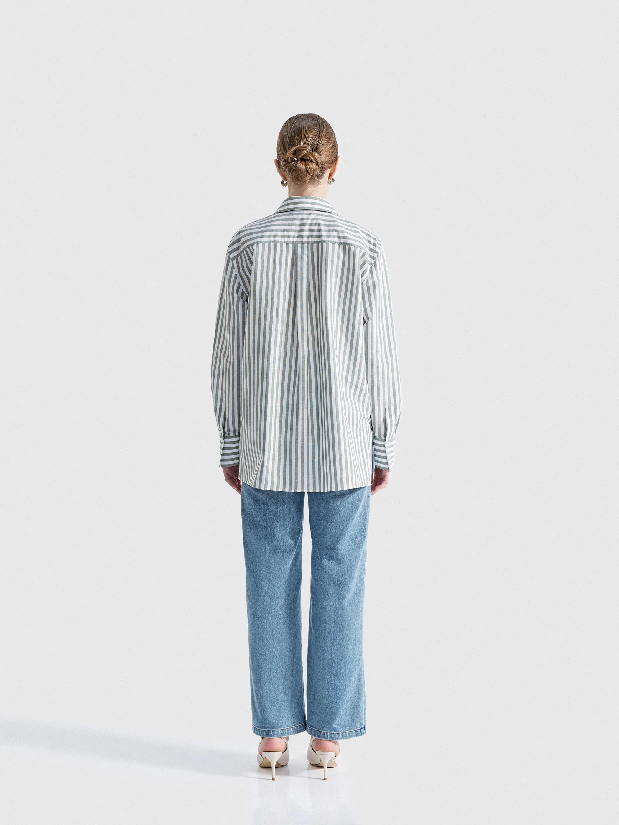 TALYSE STRIPE BUTTON DOWN - Image 3