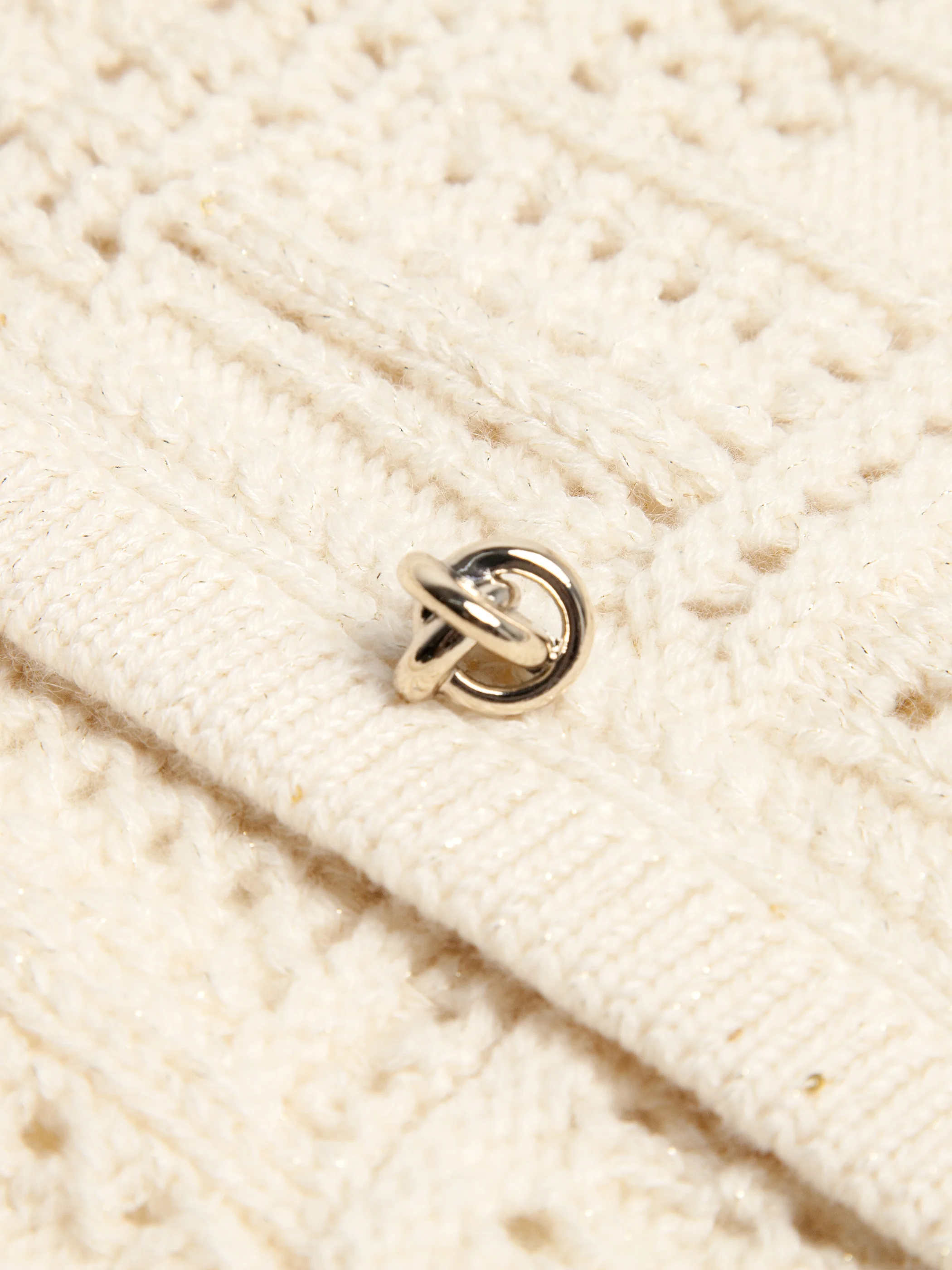 Thea Wool/Cashmere Crochet Cardigan - Image 10