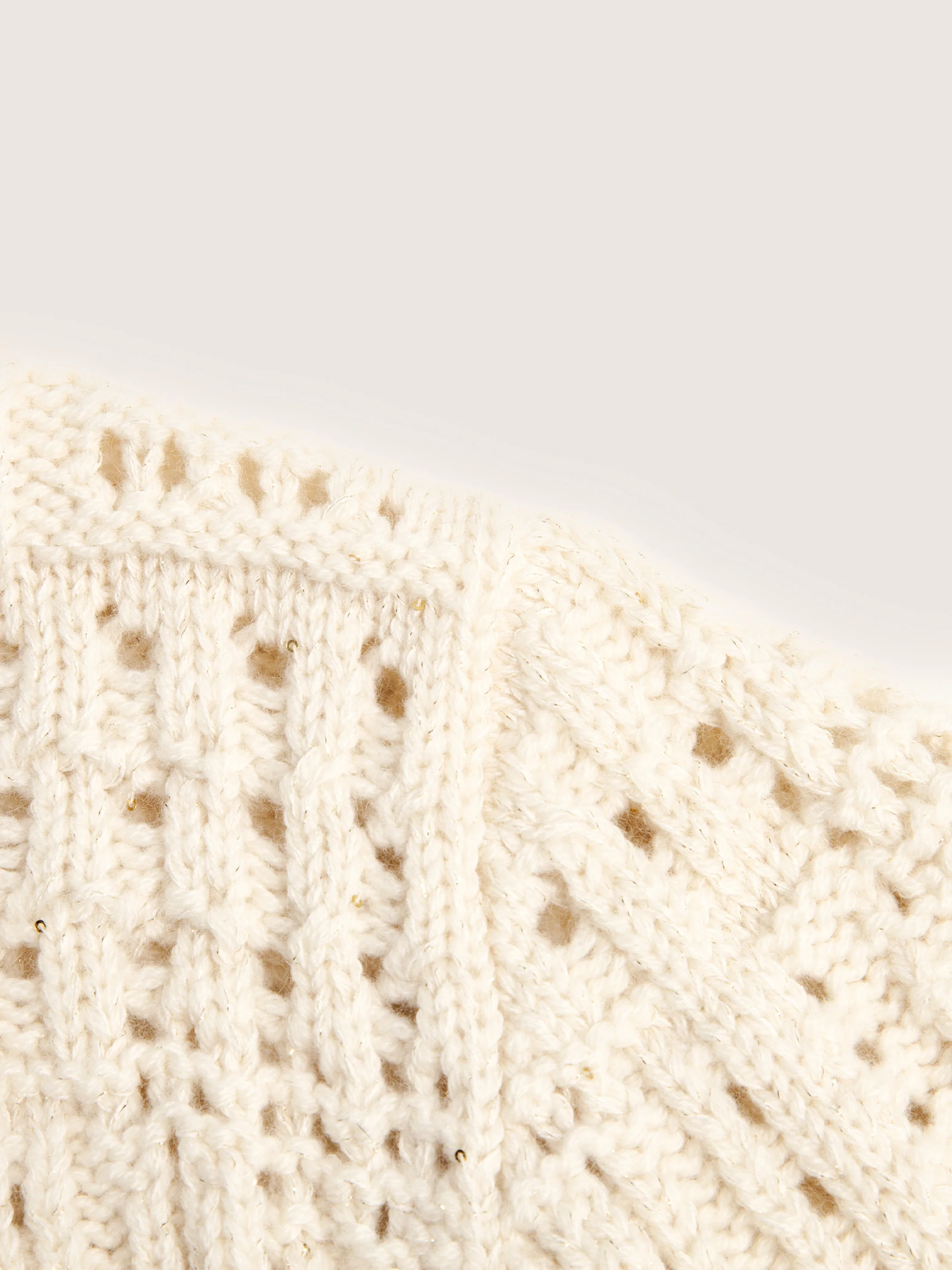 Thea Wool/Cashmere Crochet Cardigan - Image 7