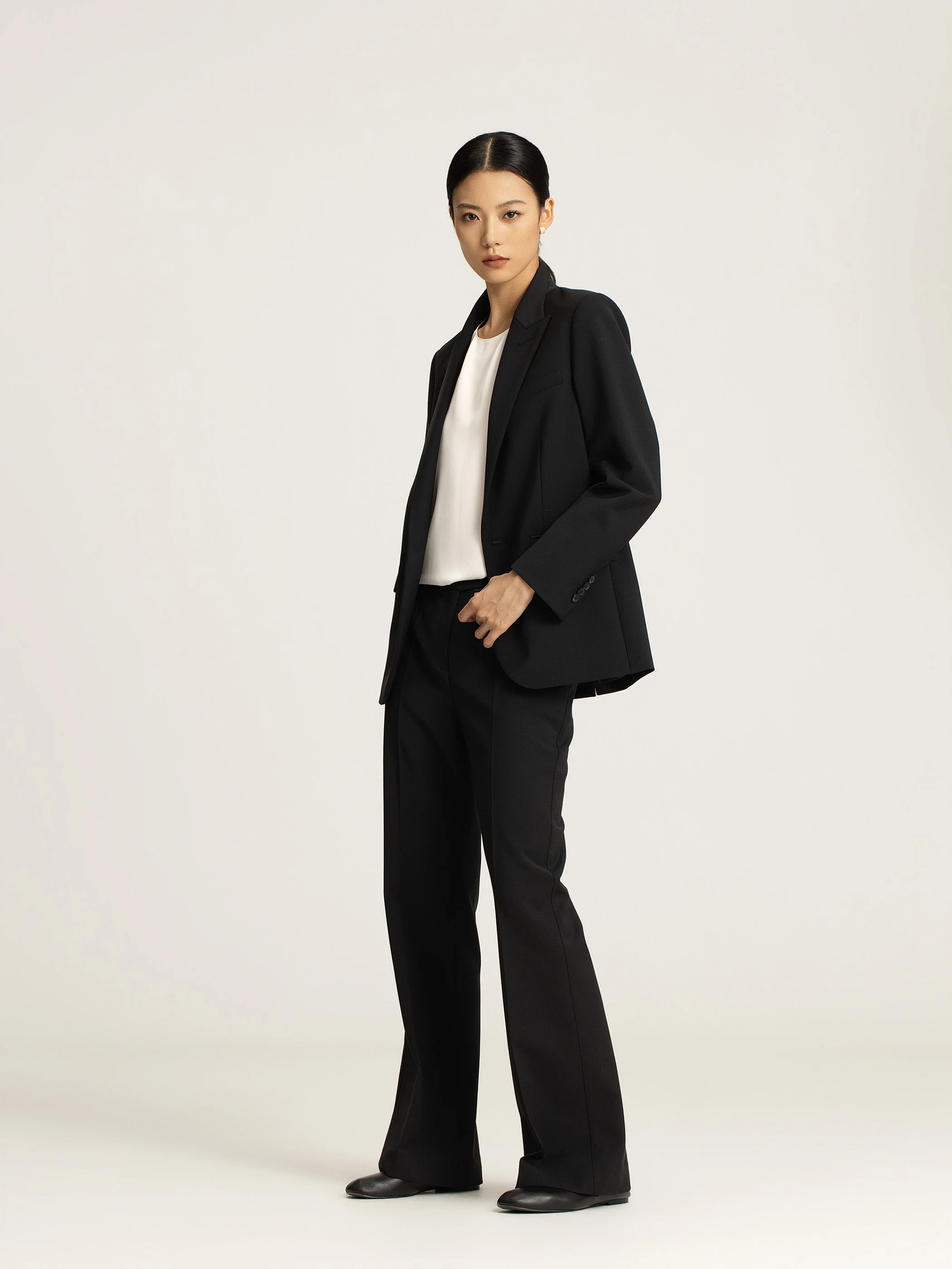 Thea Tweed Wide Leg Trouser - Image 3