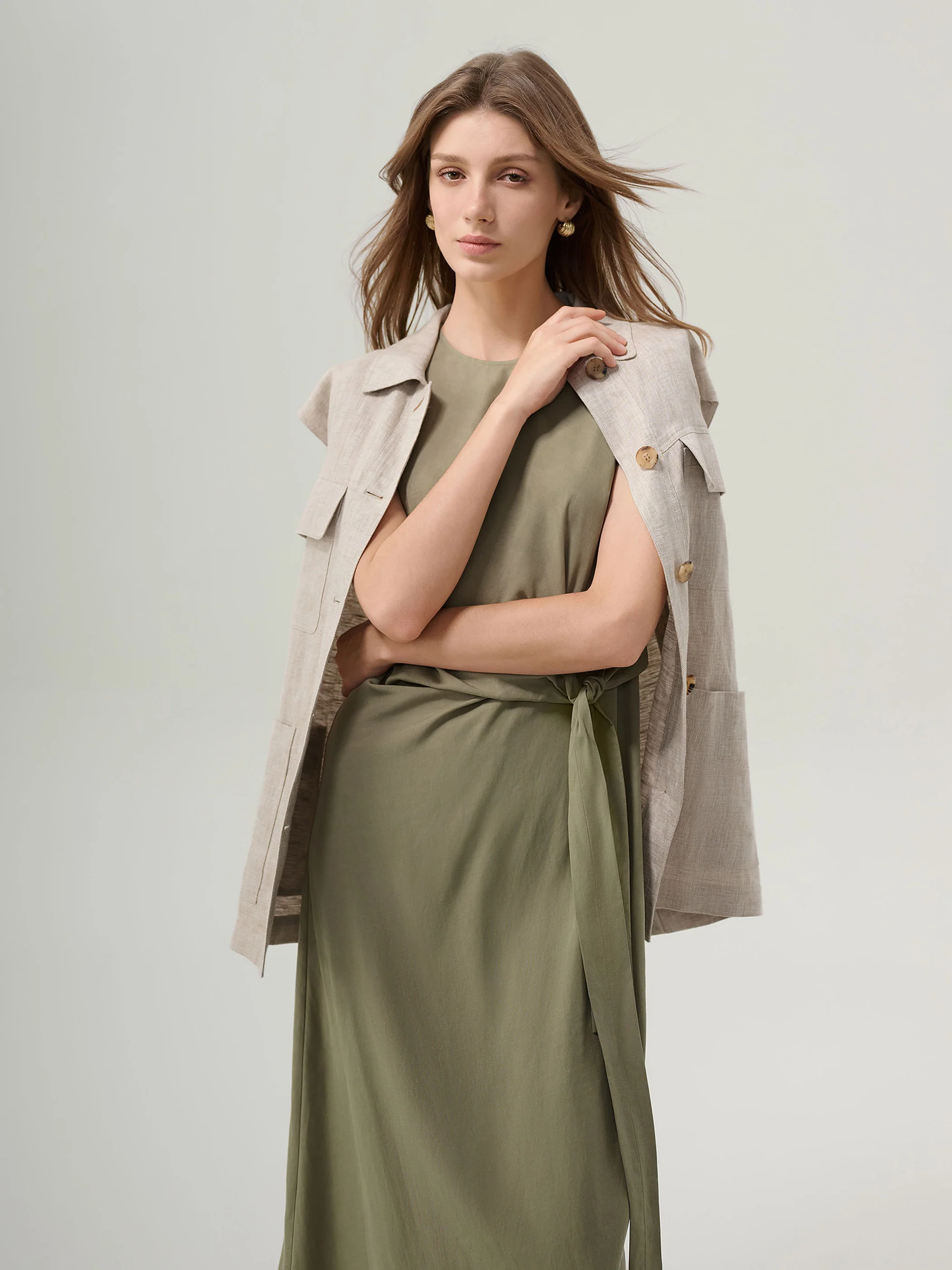 Tillie Linen Blend Dress - Image 6