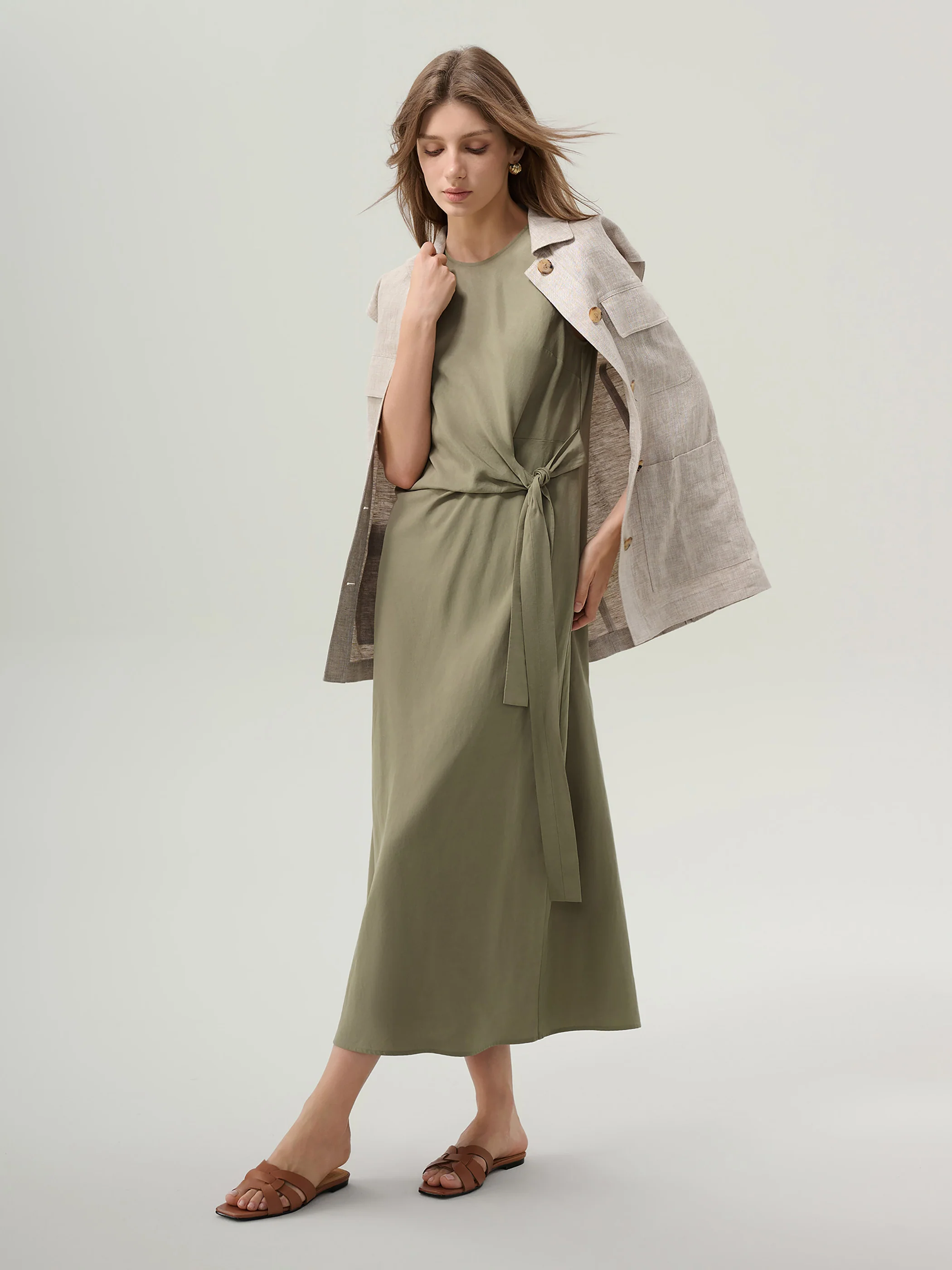 Tillie Linen Blend Dress - Image 7