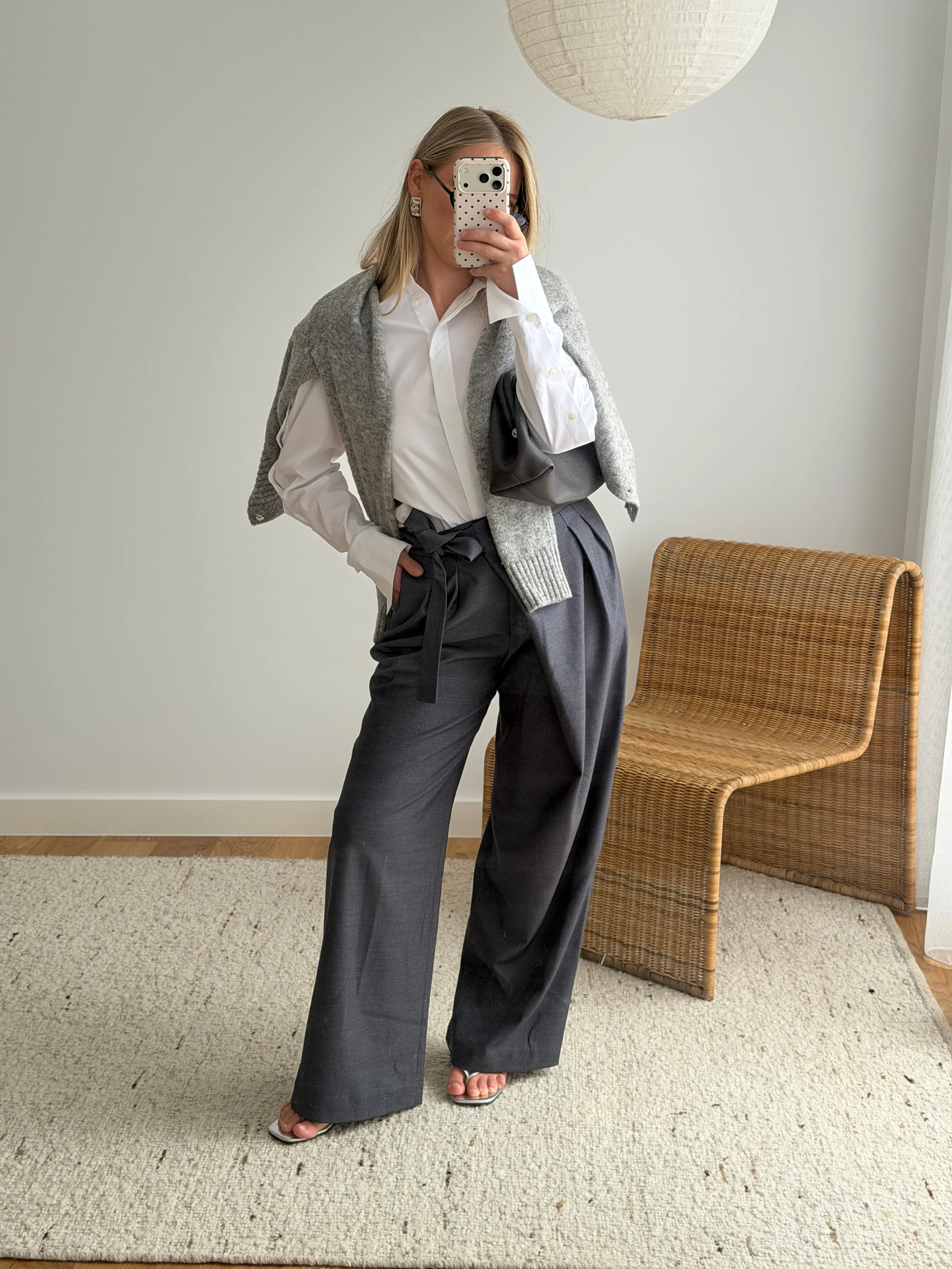Amira Asymmetrical Pleated Trousers - Image 5