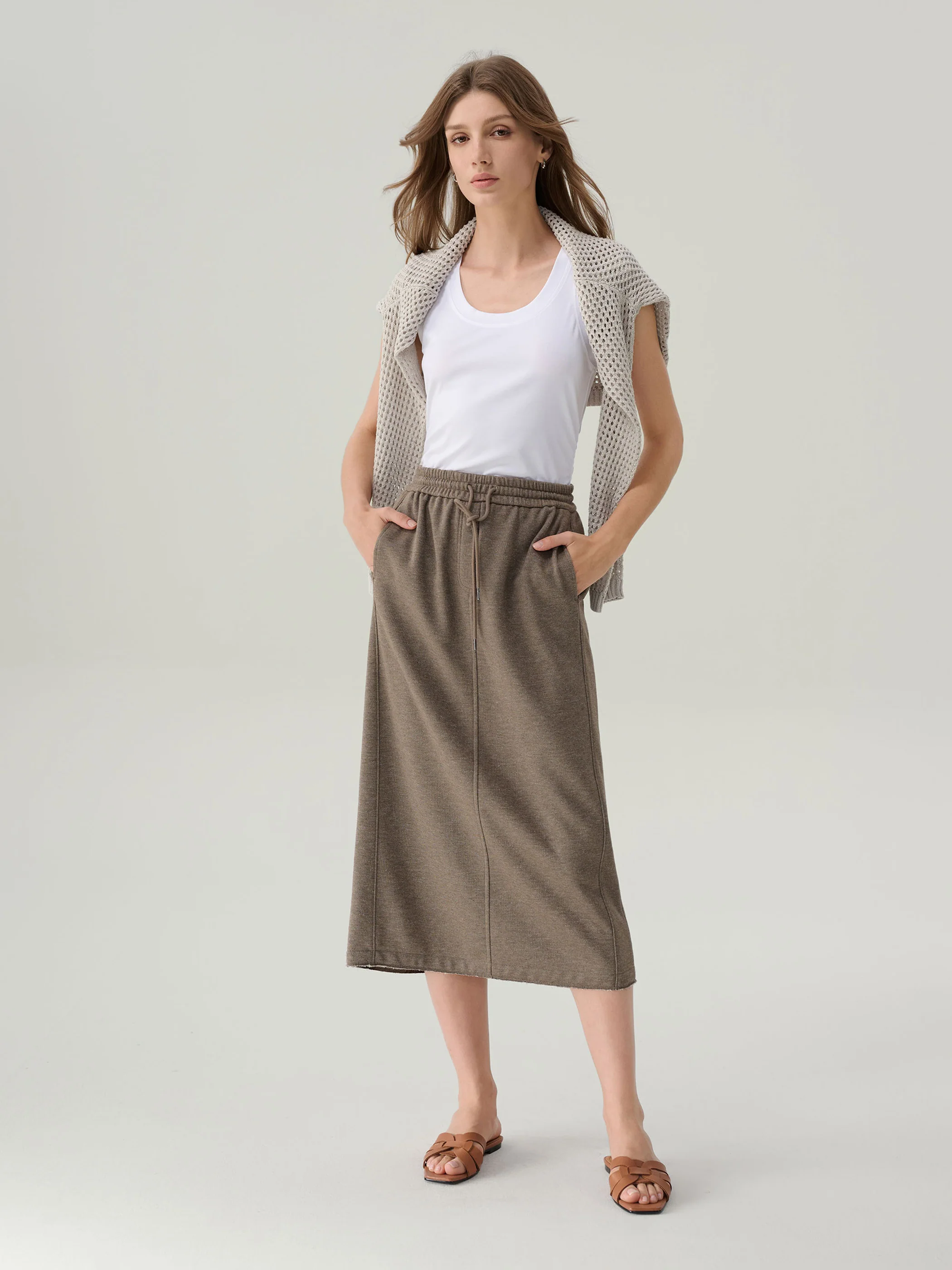 Vienna Cotton Midi Skirt - Image 4