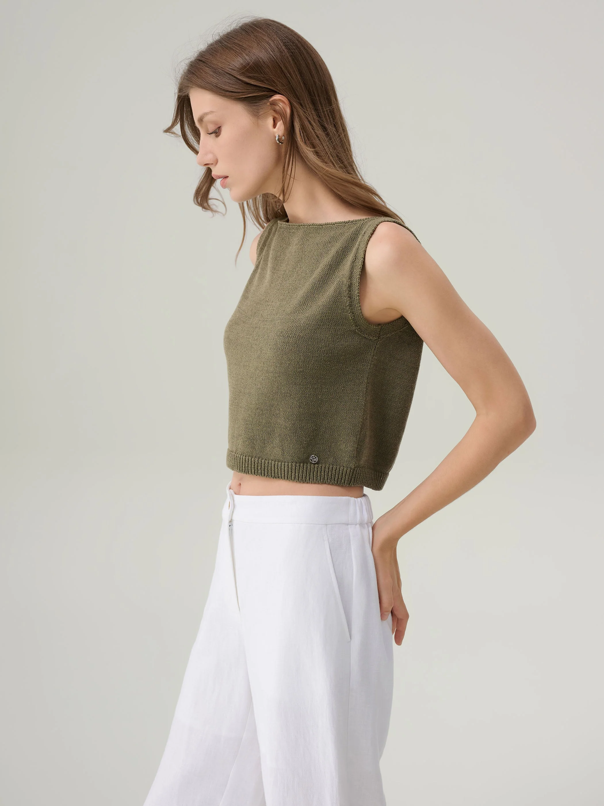 Winslie White Linen Pants - Image 3