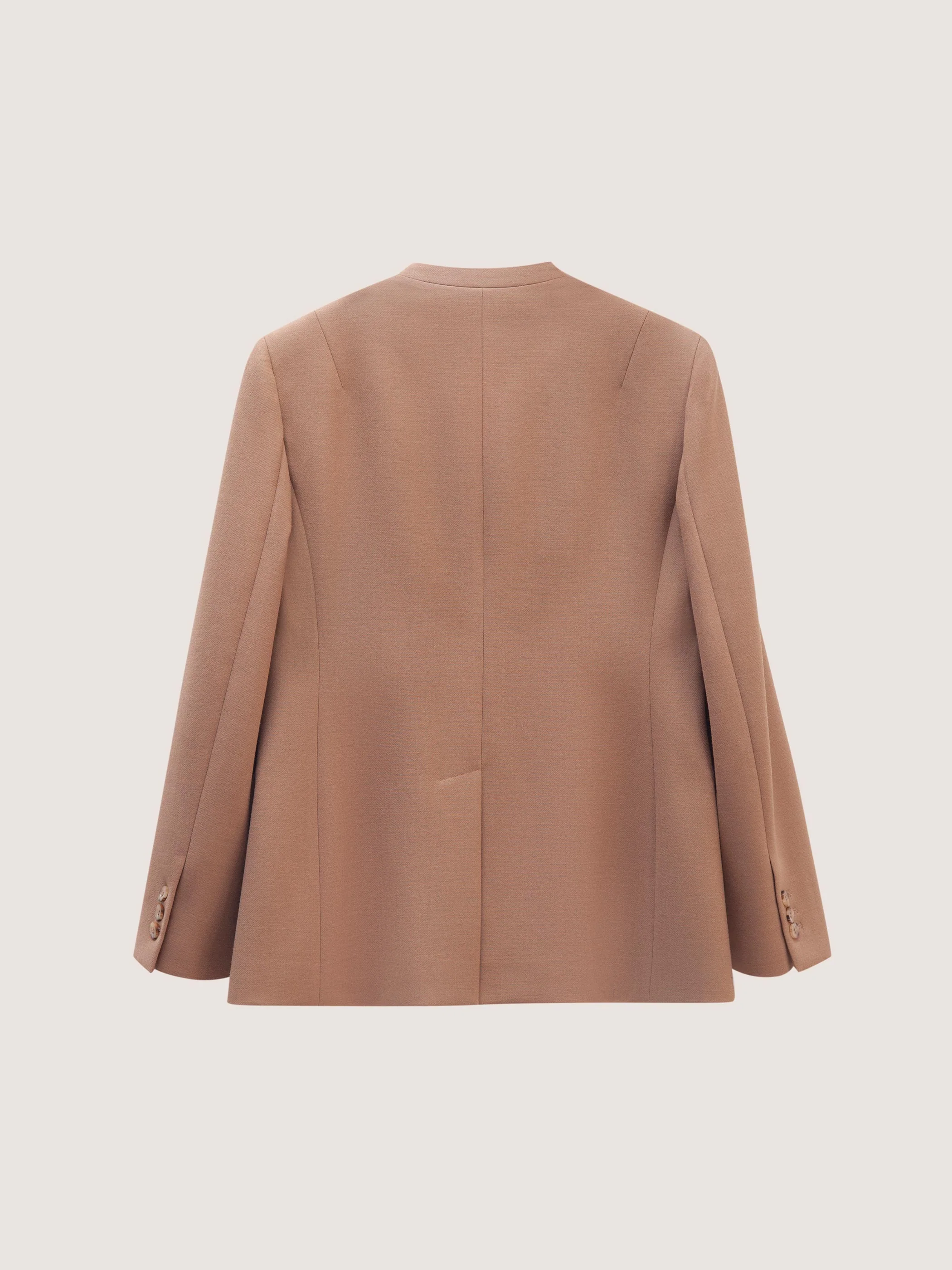 SIENNA WOOL COLLARLESS SUIT JACKET - Image 10