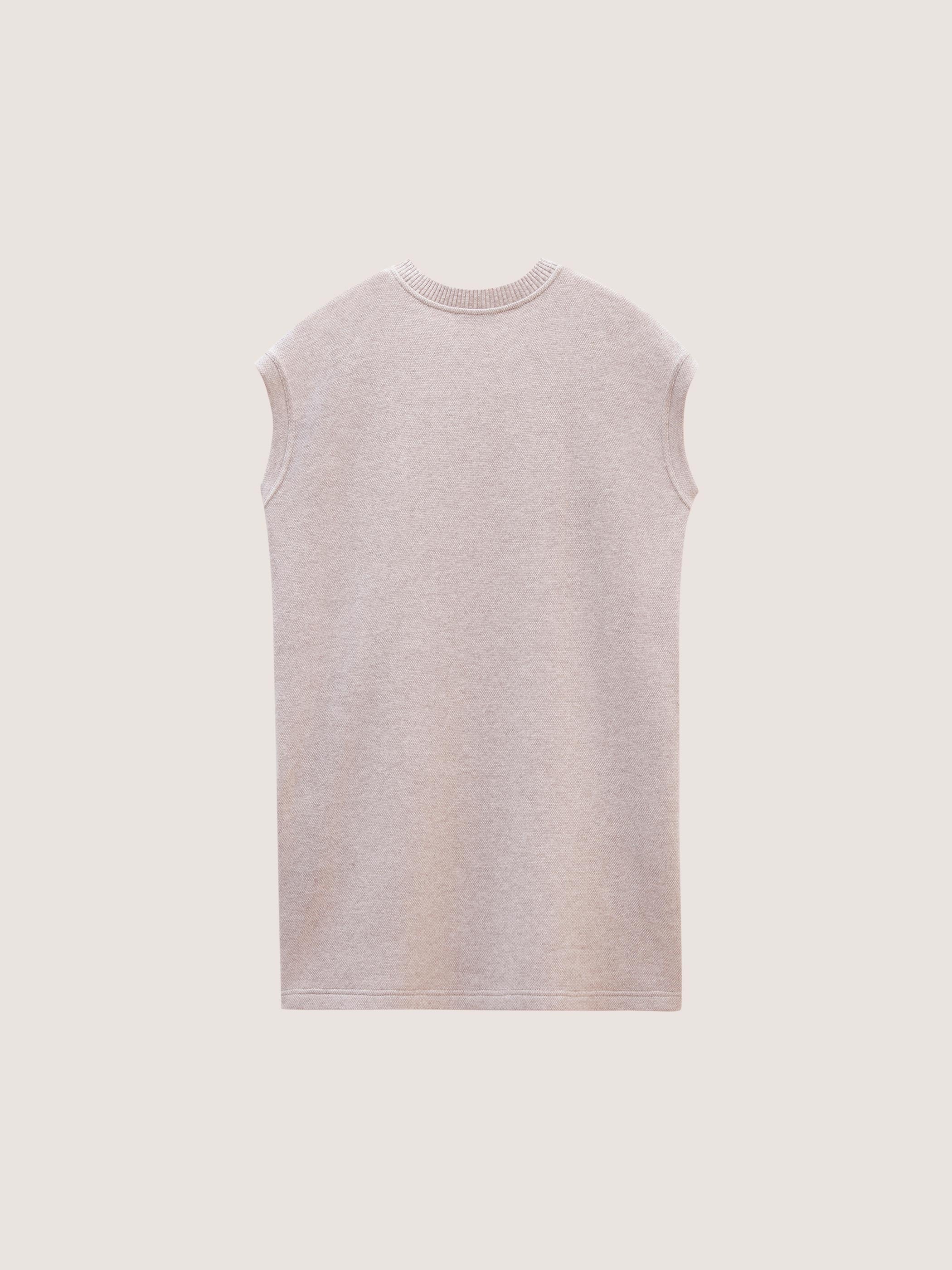 WOOL CASHMERE CAP SLEEVES SHEATH DRESS - Image 8