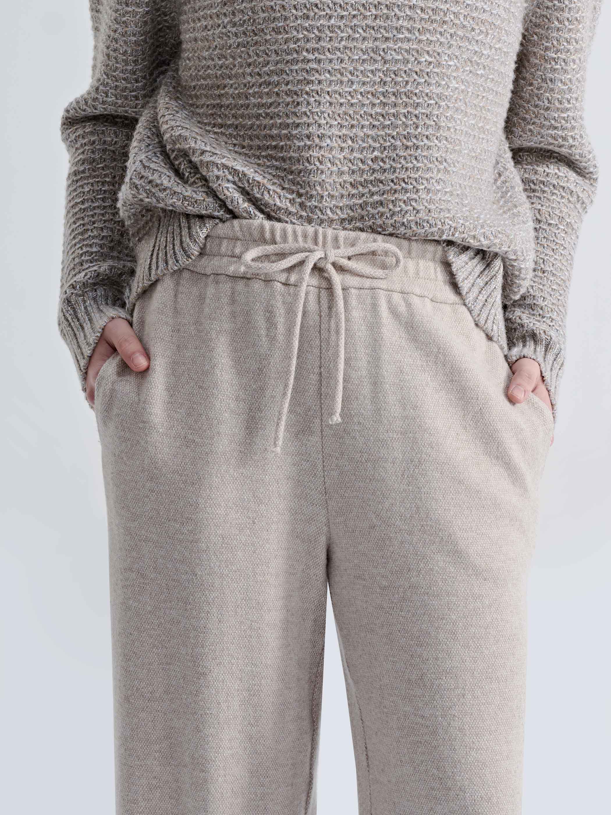 MAYA WOOL CASHMERE STRAIGHT LEG PANTS - Image 4