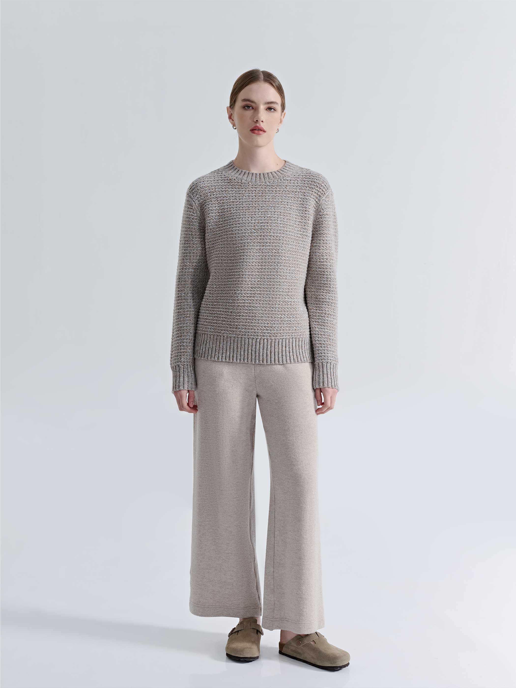 MAYA WOOL CASHMERE STRAIGHT LEG PANTS - Image 6