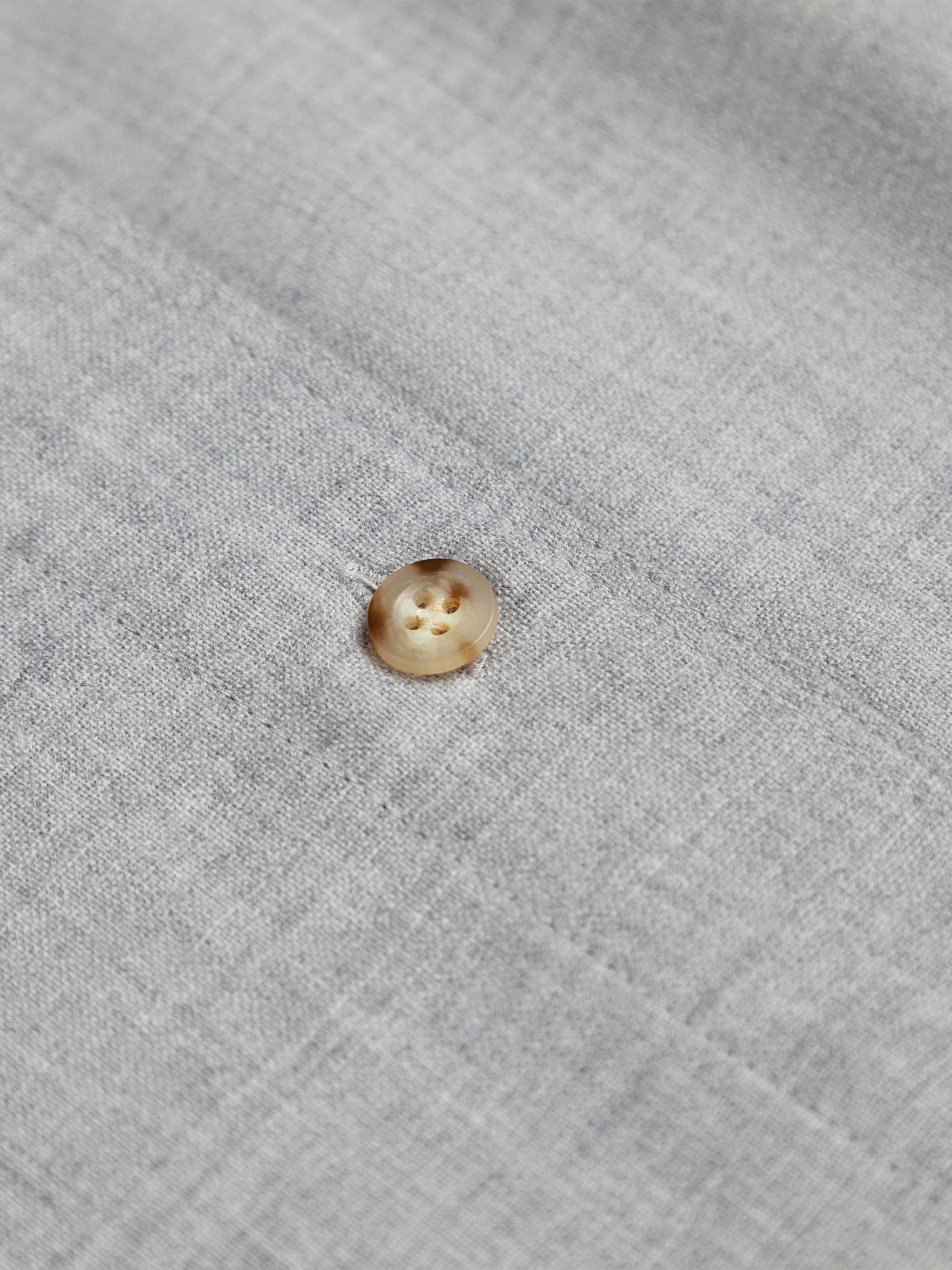 WOOL LONG SLEEVE BUTTON DOWN BLOUSE W/ TRIM DETAIL - Image 11