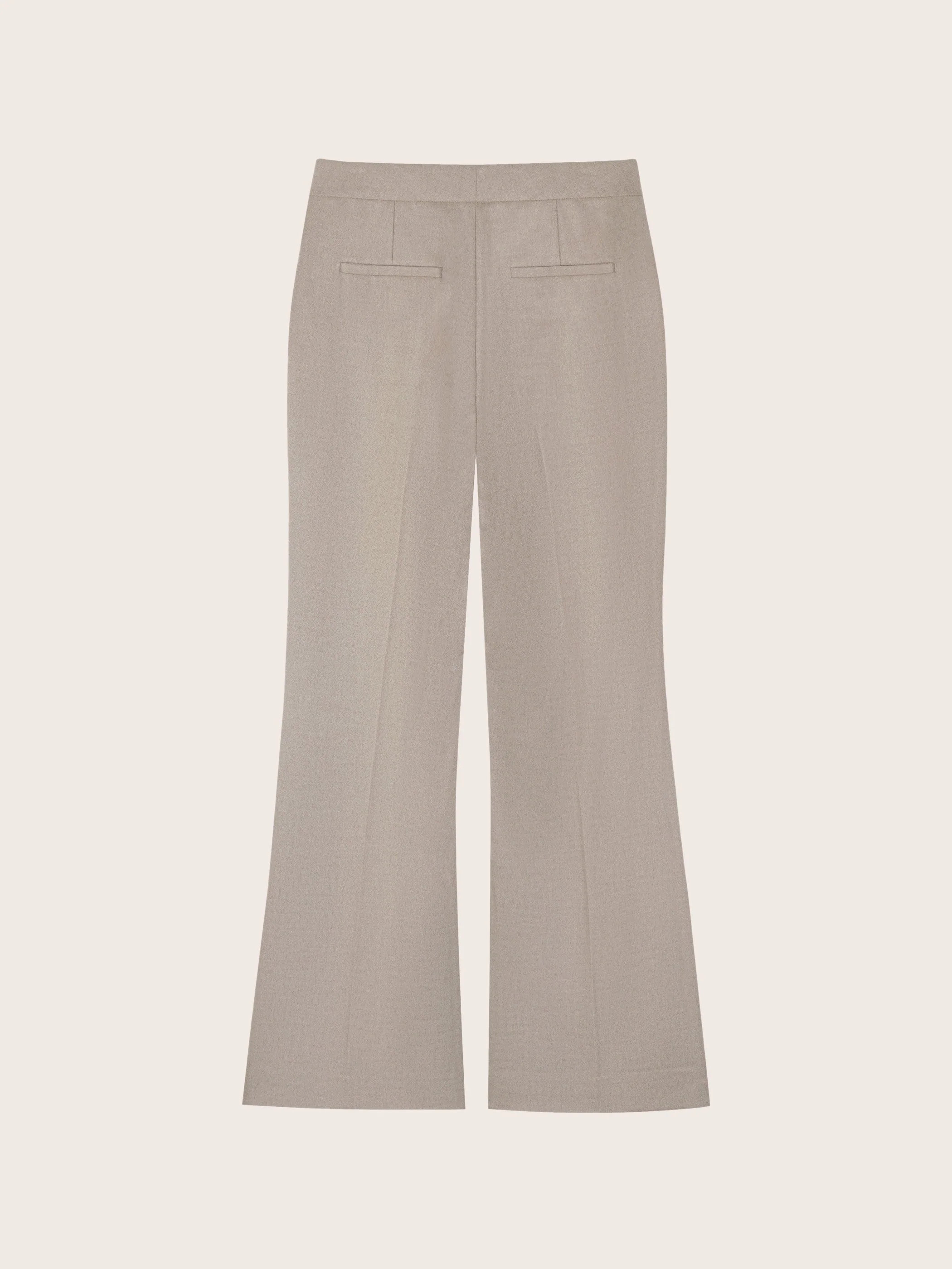 WOOL STRAIGHT LEG SUIT PANTS - Image 12