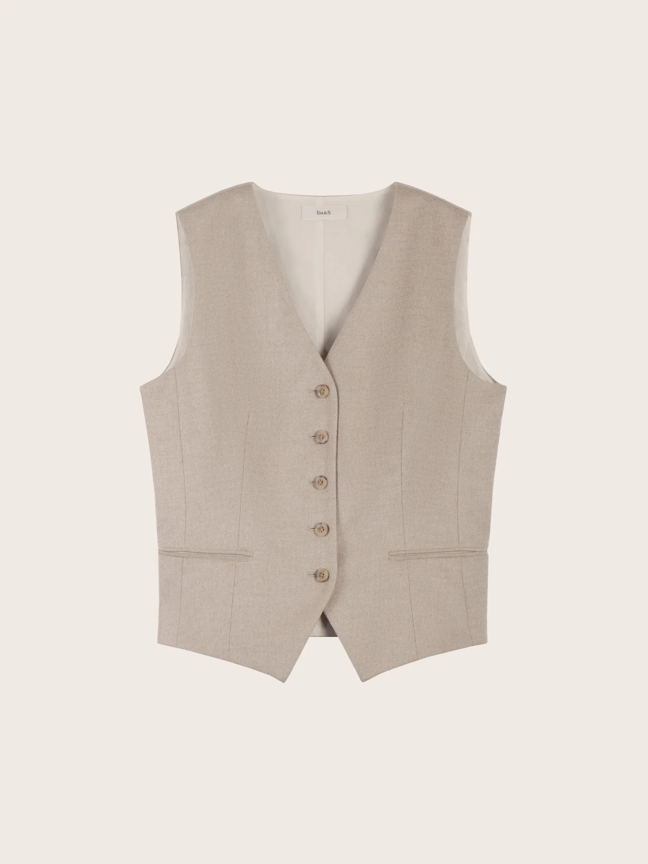 WOOL VEST W/ BACK TIE DEAIL - Image 8
