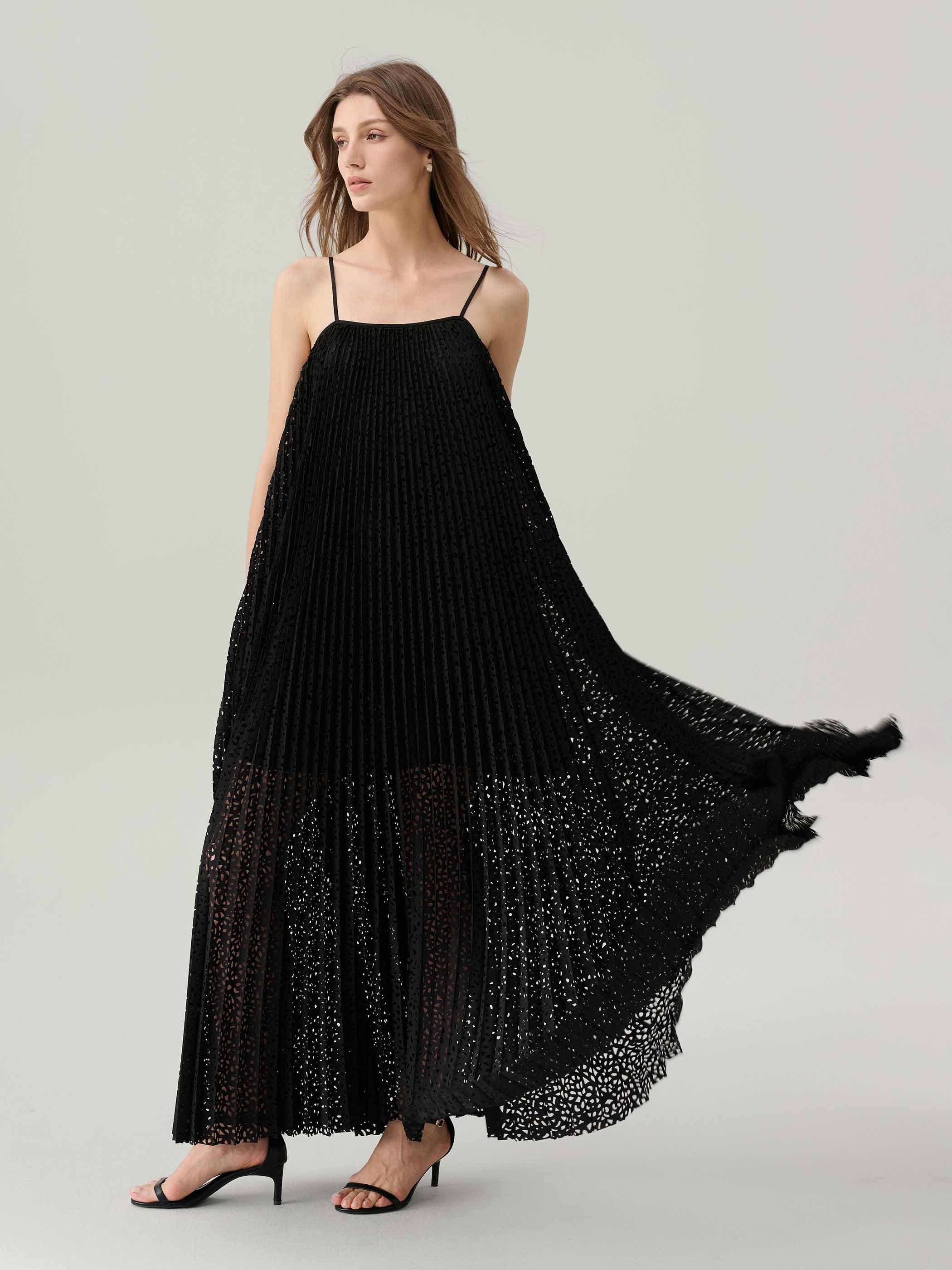 Zara Black Maxi Dress - Image 4